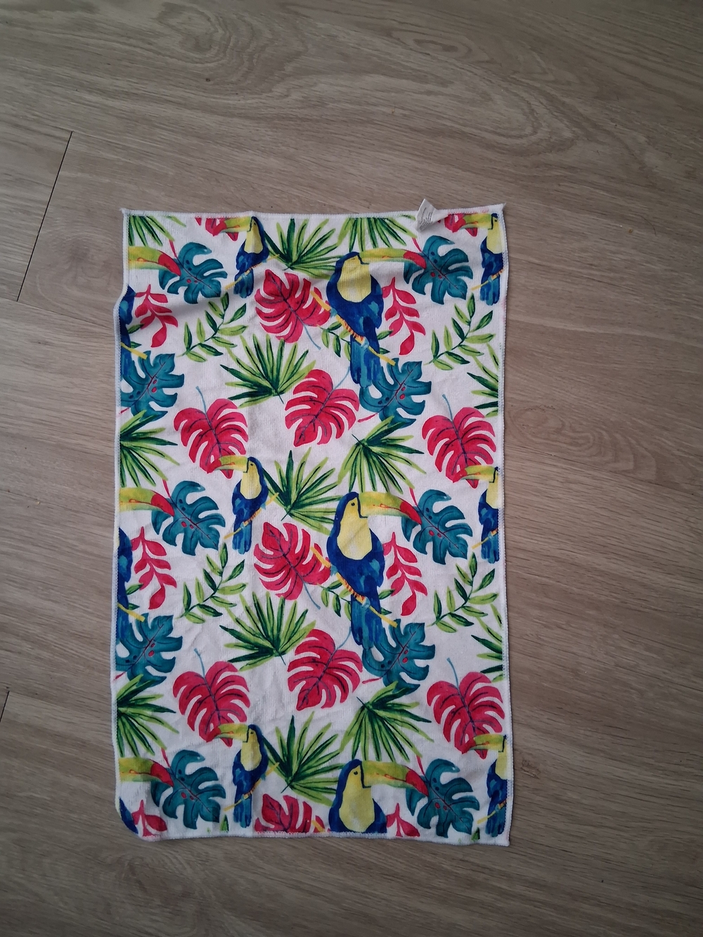 Tropical Toucan Beach Towel - "Trop it like it's Hot" - Picture 2 of 3